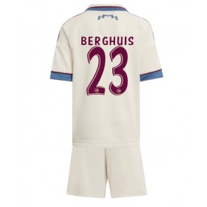 Ajax Steven Berghuis #23 Tredjetrøje Børn 2025-26 Kortærmet (+ Korte bukser)